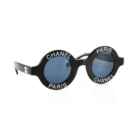 chanel vintage sunglasses round